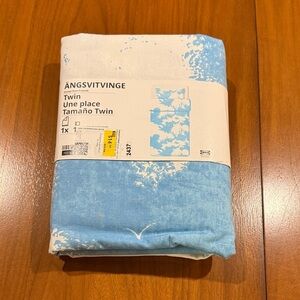 IKEA ÄNGSVITVINGE Blue and White Duvet Cover - Cloud duvet cover twin size